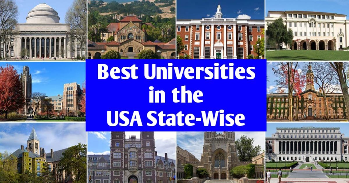 Best Universities in the USA State-Wise